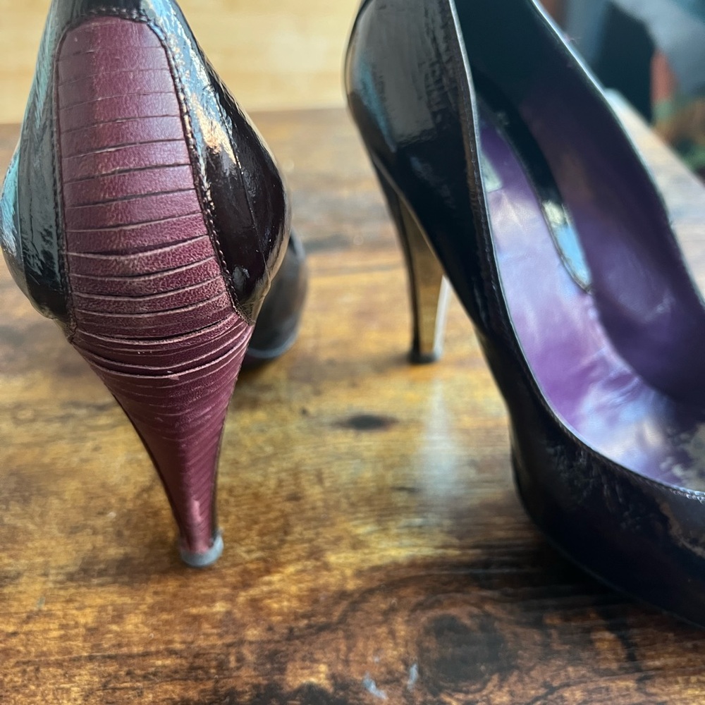 Versace Black and Purple Heels - Picture 6 of 6